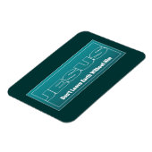 イエスは彼離れなしで地球を持たない マグネット (左側)