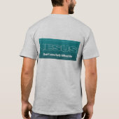 イエスは彼離れなしで地球を持たない Tシャツ (裏面)