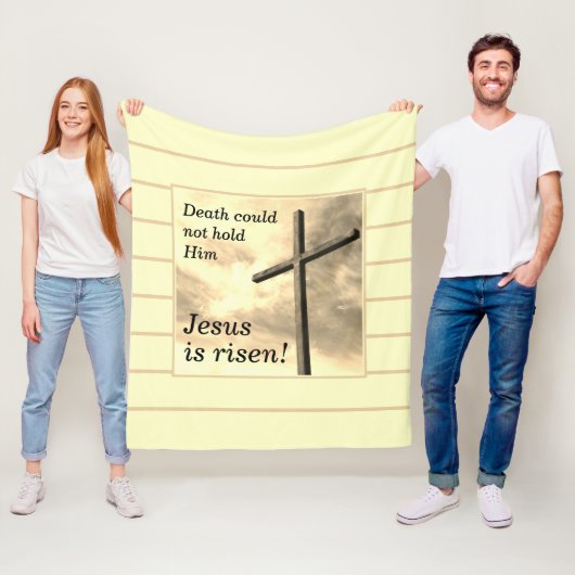 イエスは復活したクリームイースター フリースブランケット (インサイチュ)
