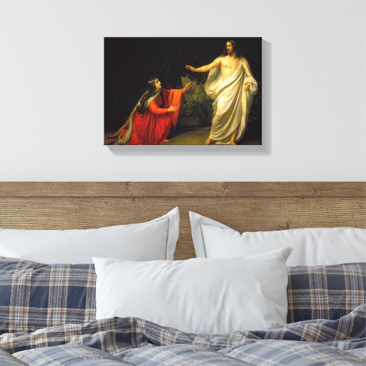 イエスは復活した後マリア・マグダレネに現れる キャンバスプリント (インサイチュ (寝室))
