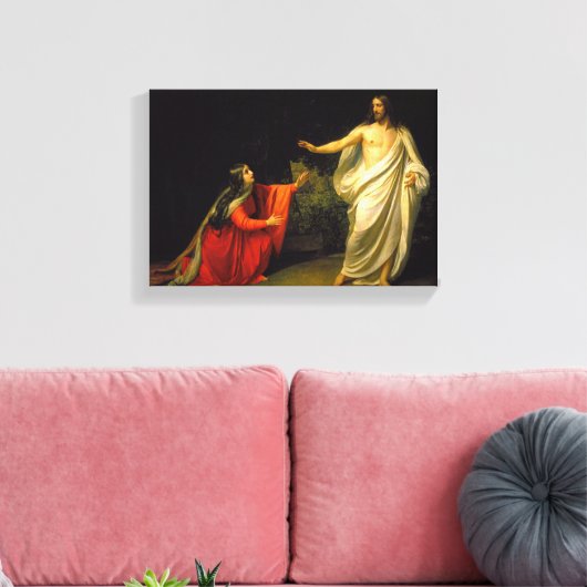 イエスは復活した後マリア・マグダレネに現れる キャンバスプリント (インサイチュ (リビング))