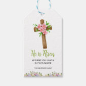 イエスは復活した イースター キリスト教 ギフトタグ (正面)