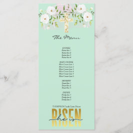 イエスは復活した イースター クリスマス 引用  ミントカラー イースター メニュー