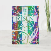 イエスは復活した イースター 宗教 インスピレーション カード (正面)
