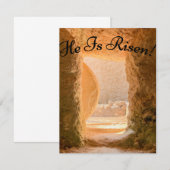 イエスは復活した イースター 復活の日 キリスト教徒 ノートカード (正面/裏面)