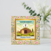 イエスは復活し、復活の主日を祝う 招待状 (スタンド正面)