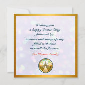 イエスは復活し、復活の主日を祝う 招待状 (裏面)