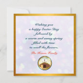 イエスは復活し、復活の主日を祝う 招待状 (裏面)