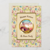 イエスは復活し、復活の主日を祝う 招待状 (正面/裏面)