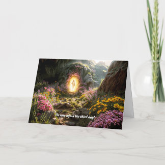 イエスは復活祭のカードを復活させた カード