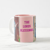 イエスは復活祭のマグカップをノック ツートーンマグカップ (正面左)