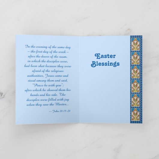 イエスは復活祭の使徒たちに現れる(RT 02) カード (内部)