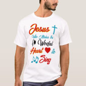 イエスは心を喜ばせる Tシャツ (正面)