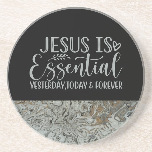 イエスは必需品の砂岩コースター コースター (正面)