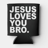 イエスは愛する仲間 – クリスチャン信仰Pullover Hoo 缶クーラー (正面)