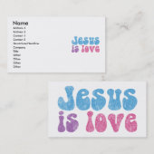 イエスは愛である 名刺 (正面/裏面)