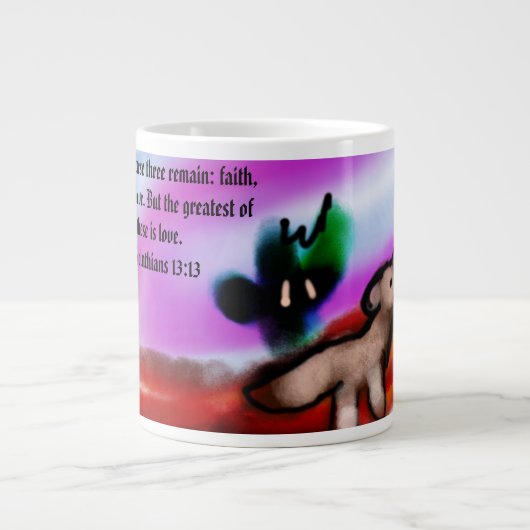 イエスは愛です ジャンボコーヒーマグカップ (正面)
