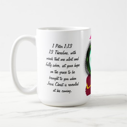 イエスは愛を計画する コーヒーマグカップ (左)