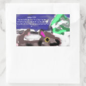 イエスは愛を計画する 長方形シール (バッグ)