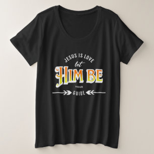 イエスは愛 プラスサイズTシャツ