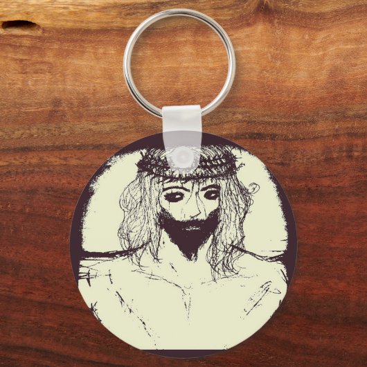 イエスは救私たちと空を開く キーホルダー (正面)