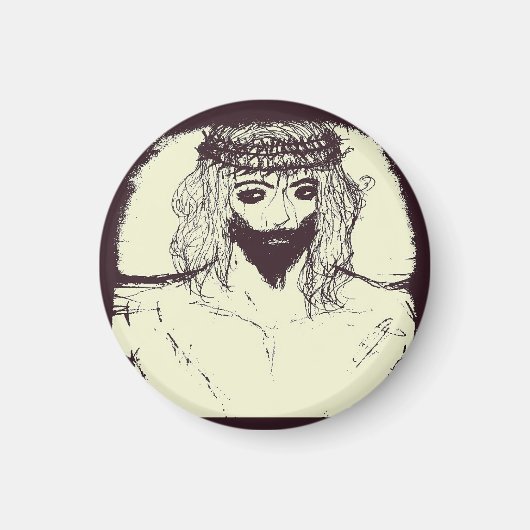 イエスは救私たちと空を開く マグネット (正面)