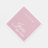 イエスは文字ピンクカスタムクリスチャンの復活祭を復活させた スタンダードランチョンナプキン (角)