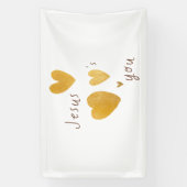 イエスは旗の看板を愛していモダンる 横断幕 (縦)