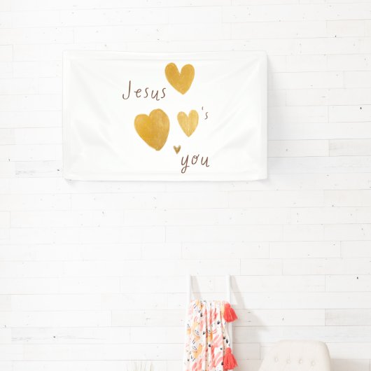 イエスは旗の看板を愛していモダンる 横断幕 (インサイチュ)