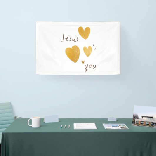イエスは旗の看板を愛していモダンる 横断幕 (トレードショー)