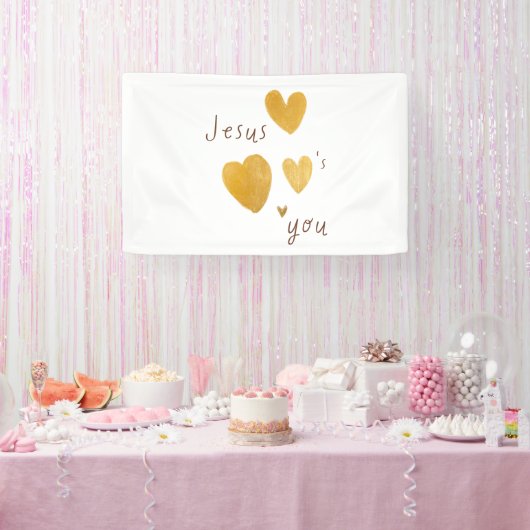 イエスは旗の看板を愛していモダンる 横断幕 (パーティー)