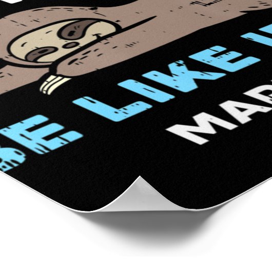 イエスは昼寝をおもしろいスロス聖書の聖句God Christに連れて行った ポスター (角)