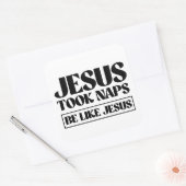 イエスは昼寝を取った – Be Like Jesus スクエアシール (封筒)