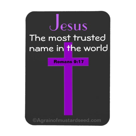 イエスは最も信頼される名前 マグネット (縦)