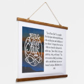 イエスは木のトッパーのタペストリぶら下がったーに決して失敗しない 吊り下げ型タペストリー (傾斜あり)