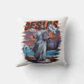 イエスは本と舟で海のそばに立っていた クッション (裏面)