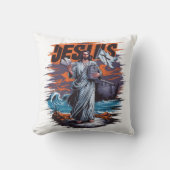 イエスは本と舟で海のそばに立っていた クッション (正面)