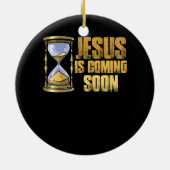 イエスは来イエス・キリストHまで早くカウントダウン セラミックオーナメント (裏面)