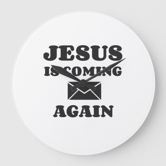 イエスは来再び ラージ壁時計 (正面)