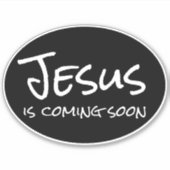 イエスは来間もなくカスタムのビニールのシール シール (正面)