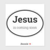 イエスは来間もなく黒いカスタムビニール シール (シート)