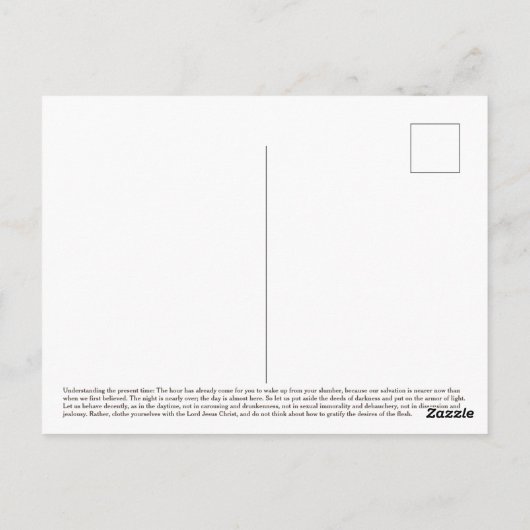 イエスは来間もなく ポストカード (裏面)