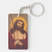 イエスは棘の冠を戴いている キーホルダー (裏面)