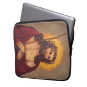 イエスは棘の冠を戴いている ラップトップスリーブ (正面左)