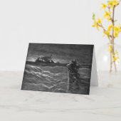 イエスは水の上を歩く カード (黄色い花)