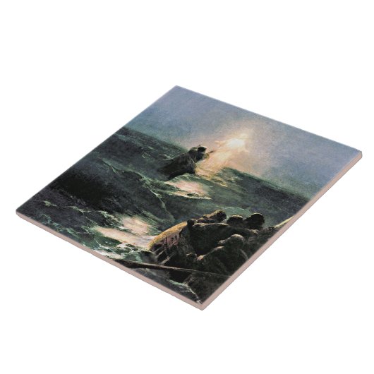 イエスは水の上を歩く タイル (側面)