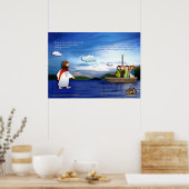 イエスは水の上を歩く ポスター (キッチン)