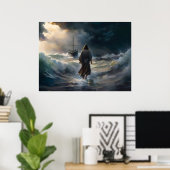 イエスは水の上を歩く ポスター (ホームオフィス)