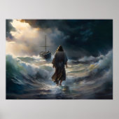 イエスは水の上を歩く ポスター (正面)