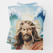 イエスは水を分け:信仰の奇跡 ラッピングペーパーシート (インサイチュ)